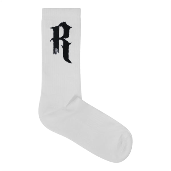 White R Socks